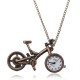 Relógio de bolso bicicleta liga de bronze analógico